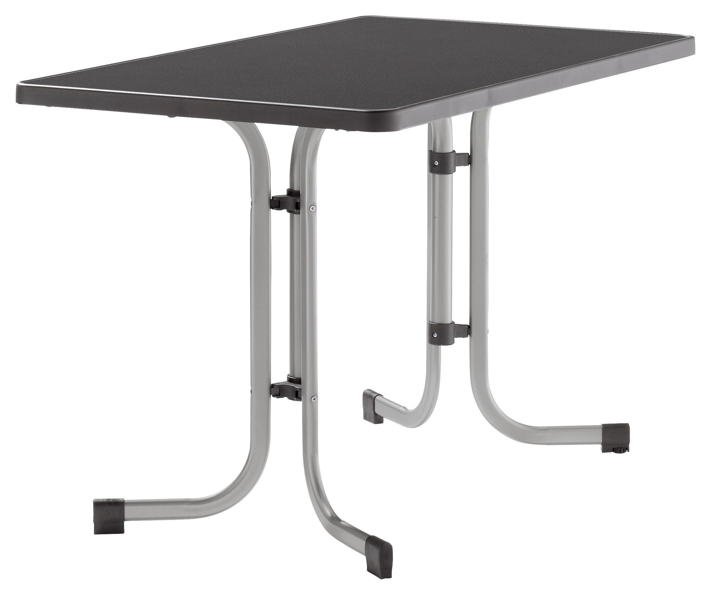 GARTENKLAPPTISCH 115/70/72 cm Metall rechteckig  - Anthrazit/Graphitfarben, Basics, Kunststoff/Metall (115/70/72cm) - Sieger