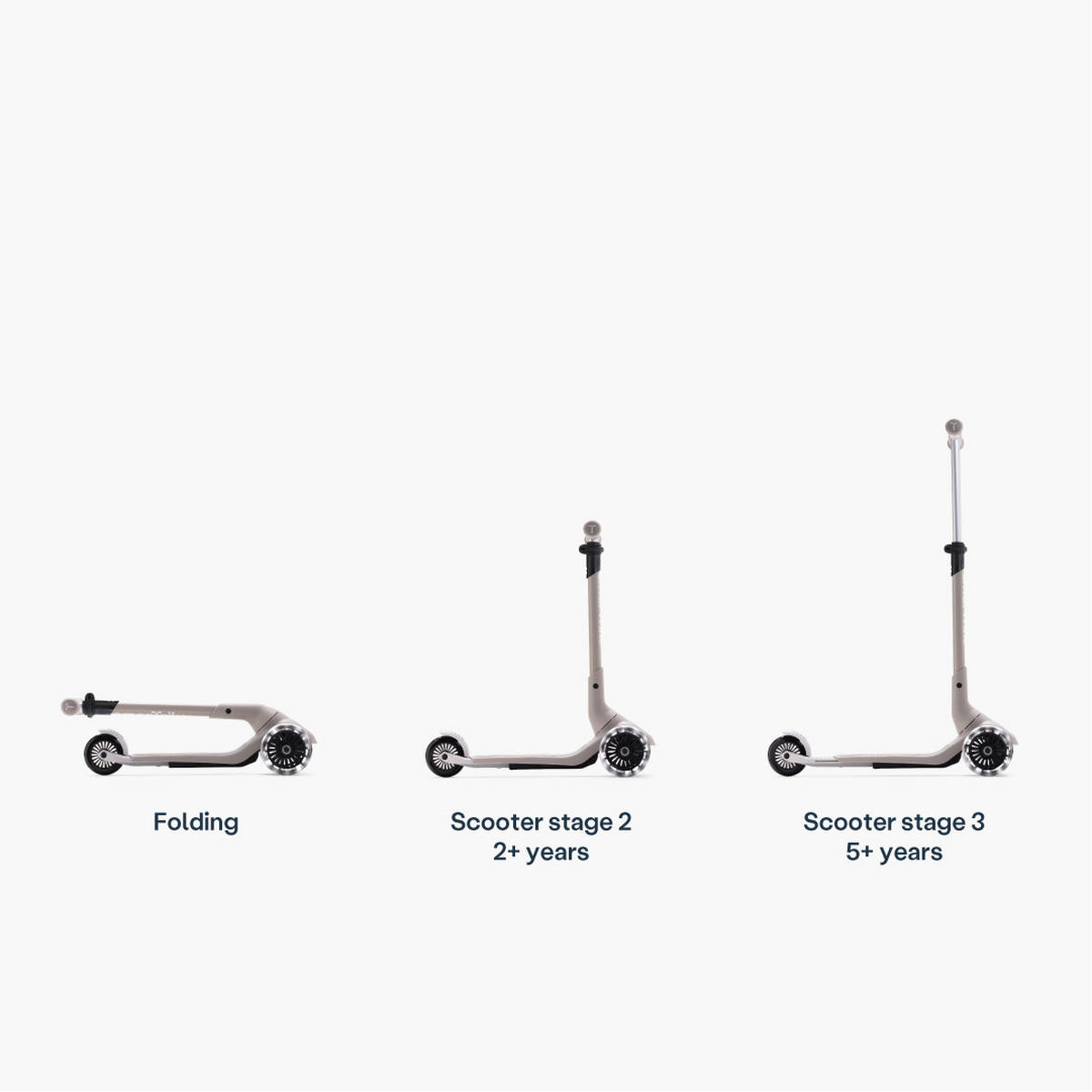 KINDERSCOOTER Xtend Mini+  - Grau, Basics, Metall (24/90,5/66cm)