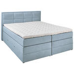 BOXSPRINGBETT 180/200 cm  in Türkis  - Türkis/Schwarz, KONVENTIONELL, Kunststoff/Textil (180/200cm) - Esposa