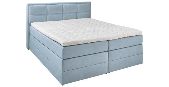 BOXSPRINGBETT 140/200 cm in Türkis - Türkis/Schwarz, KONVENTIONELL, Kunststoff/Textil (140/200cm) - Esposa