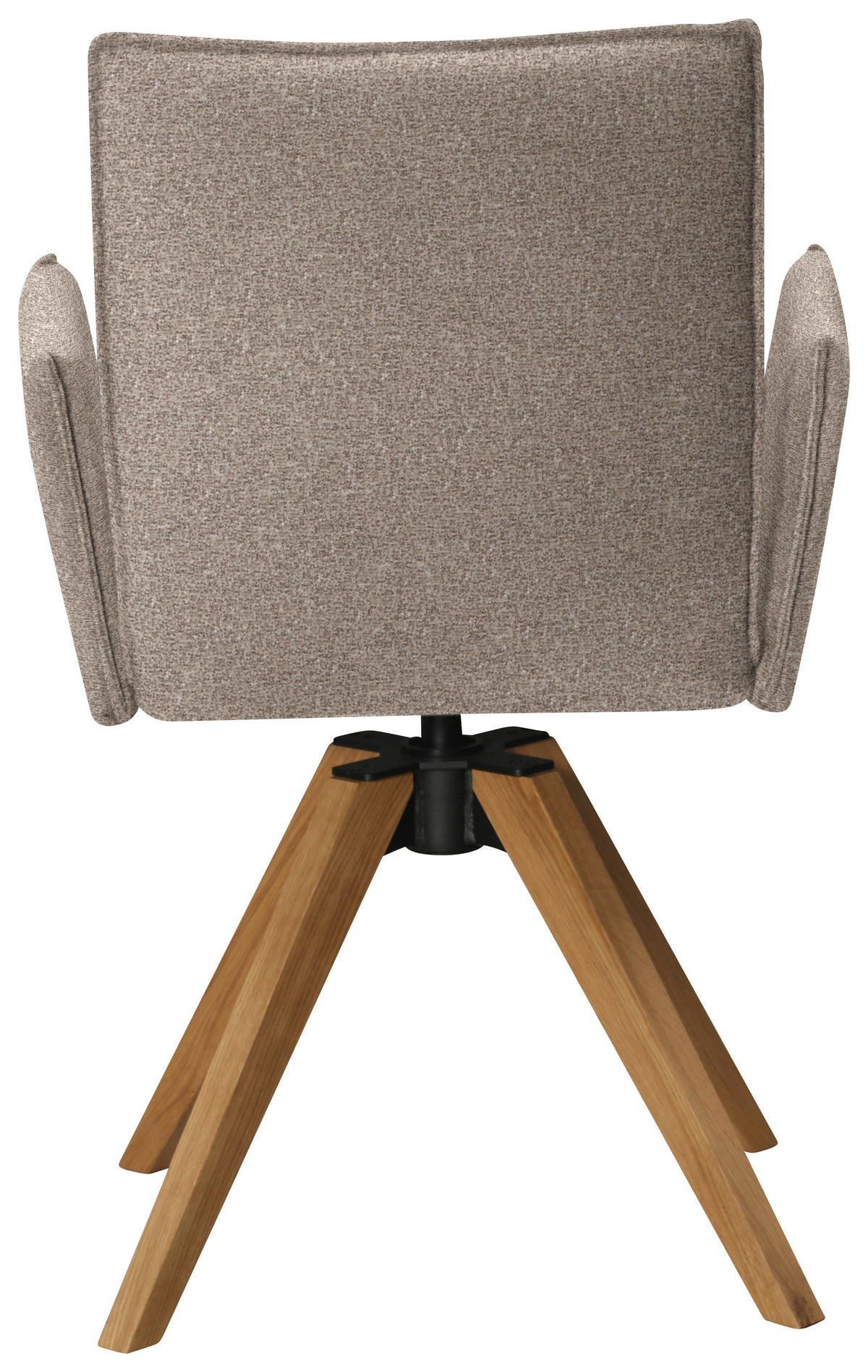 ARMLEHNSTUHL  in Samt  - Hellbraun/Eichefarben, Konventionell, Holz/Textil (64/91/61cm) - Moderano