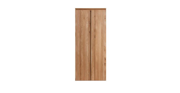 AKTENSCHRANK Asteiche vollmassiv Eichefarben  - Eichefarben, KONVENTIONELL, Holz (80/194/39cm) - Linea Natura