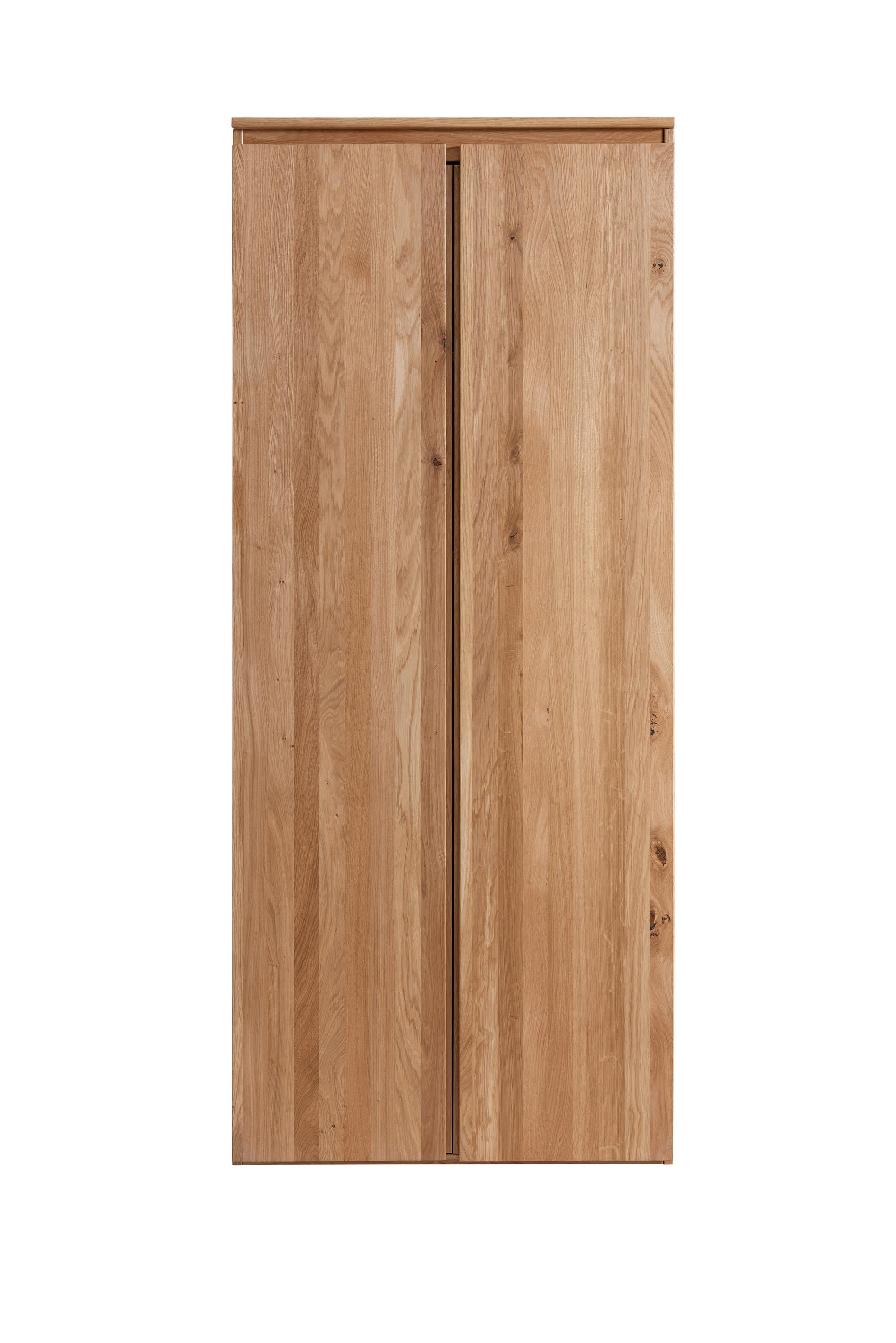 AKTENSCHRANK Asteiche vollmassiv Eichefarben  - Eichefarben, KONVENTIONELL, Holz (80/194/39cm) - Linea Natura