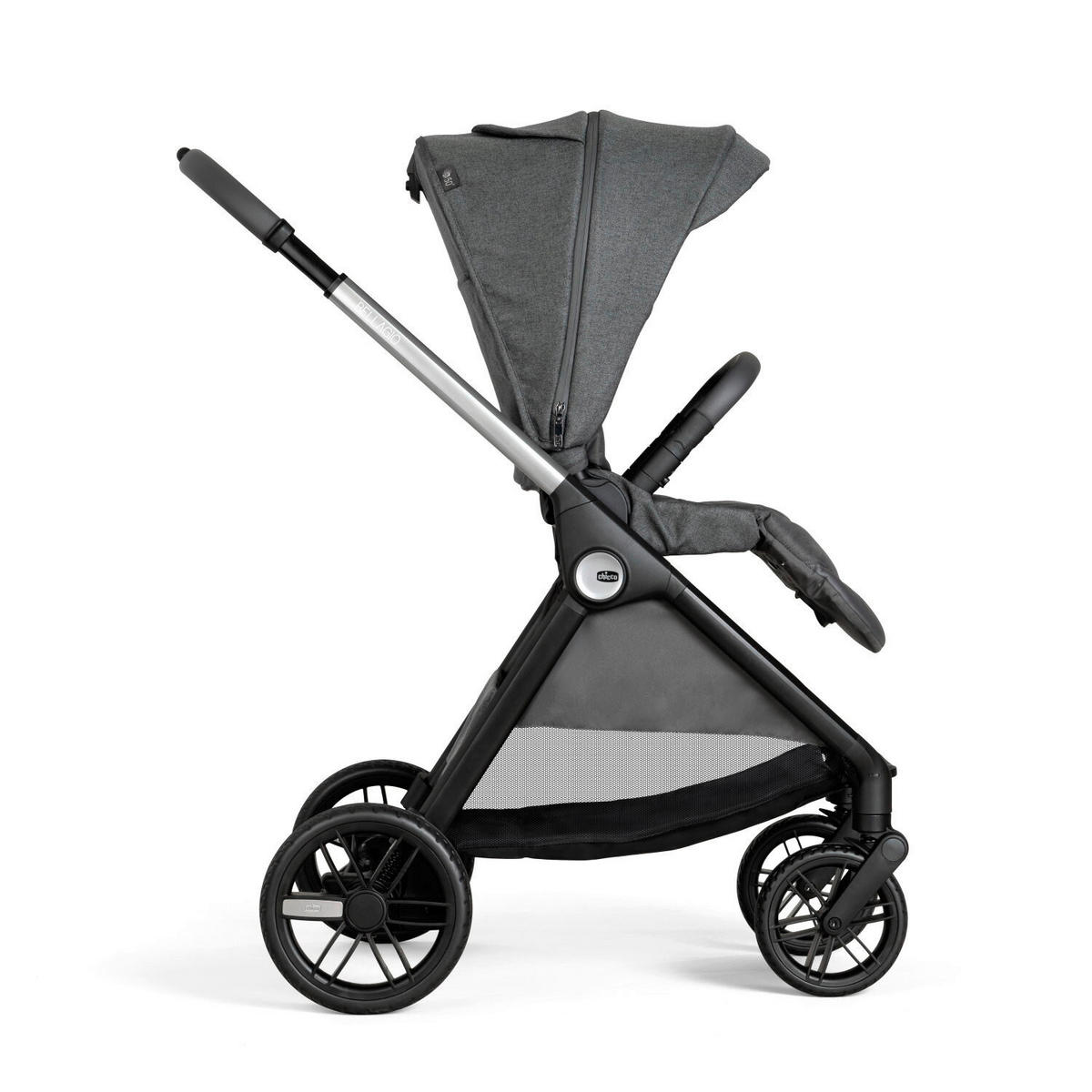 KINDERWAGEN  Bellagio  Black Satin  - Schwarz/Grau, Basics, Metall (55/82/97-106cm) - Chicco