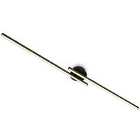 LED PLAFONJERA  - crna, Dizajnerski, metal/plastika (135/14/6,5cm)