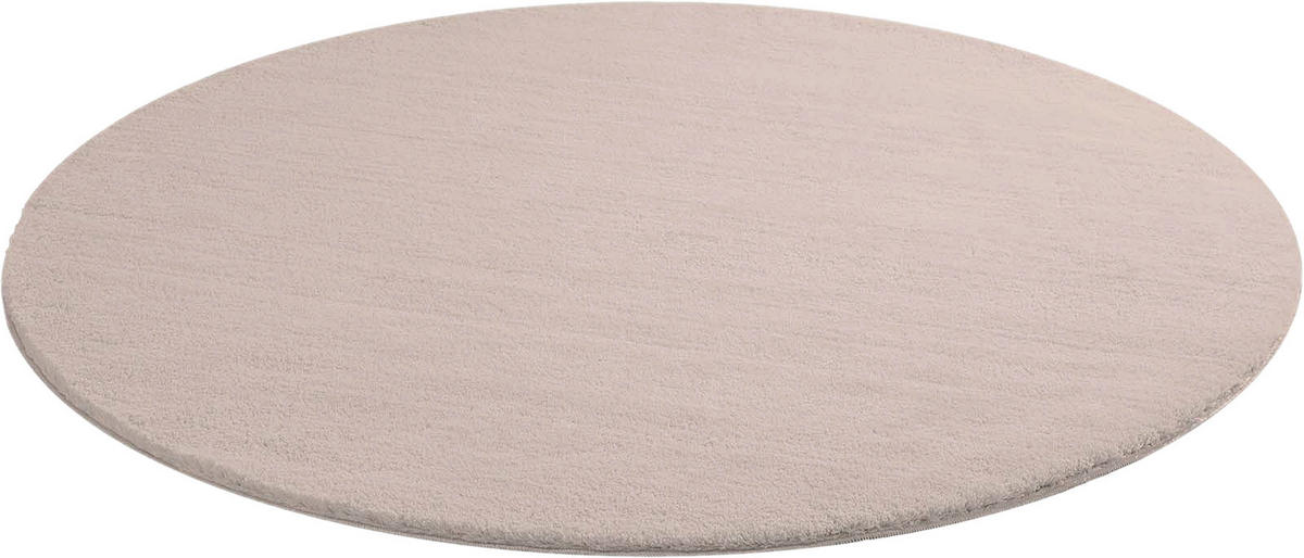 WEBTEPPICH Wohnzimmer 80 cm Fiona Beige rund  - Beige, KONVENTIONELL, Textil (80cm) - Novel