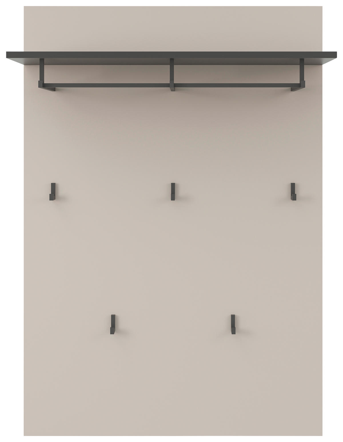 GARDEROBENPANEEL  in 80/115/27 cm  - Kaschmir/Anthrazit, MODERN, Holzwerkstoff (80/115/27cm) - Xora