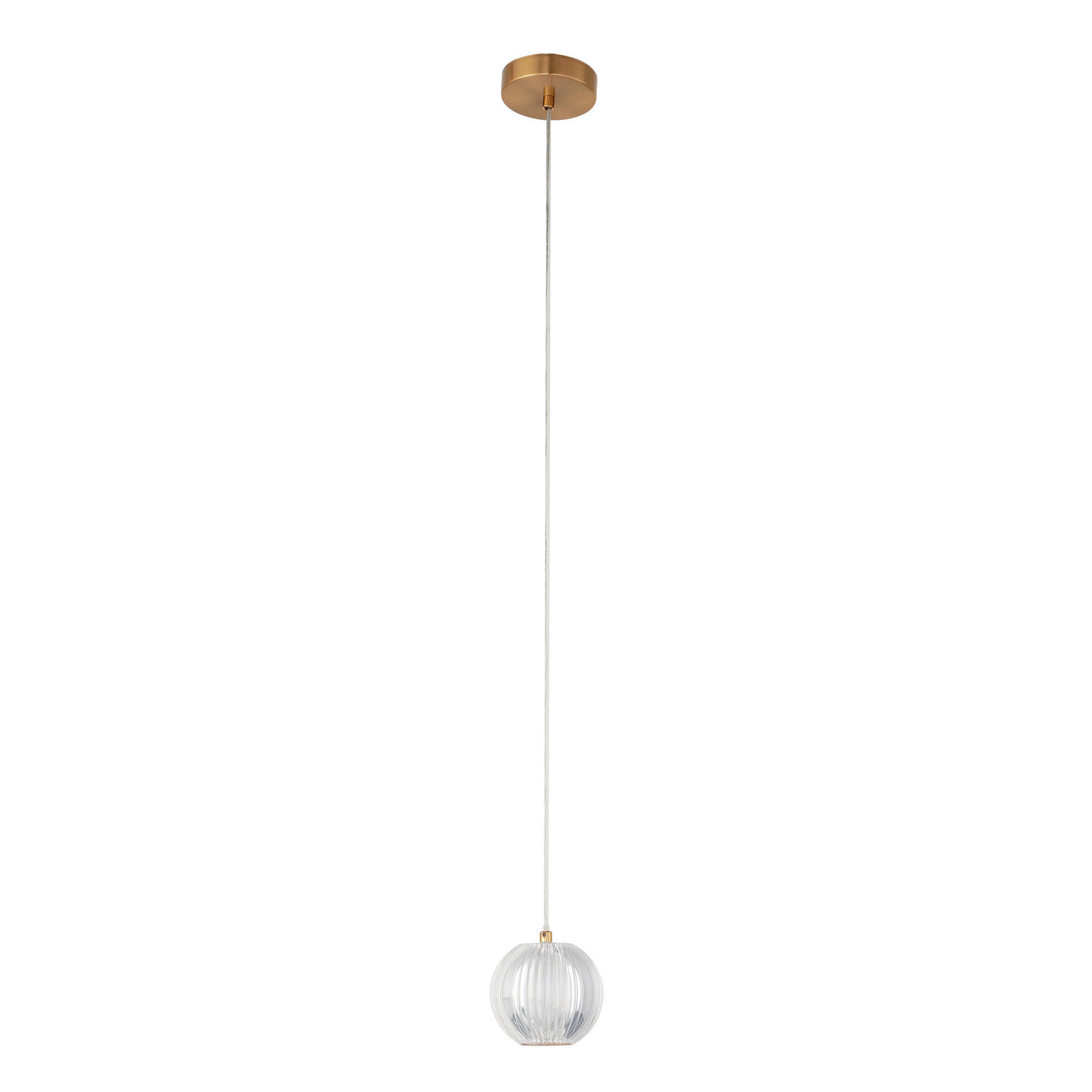 LED-HÄNGELEUCHTE Brillant 120/11/11 cm  - Goldfarben, Design, Kunststoff (120/11/11cm)
