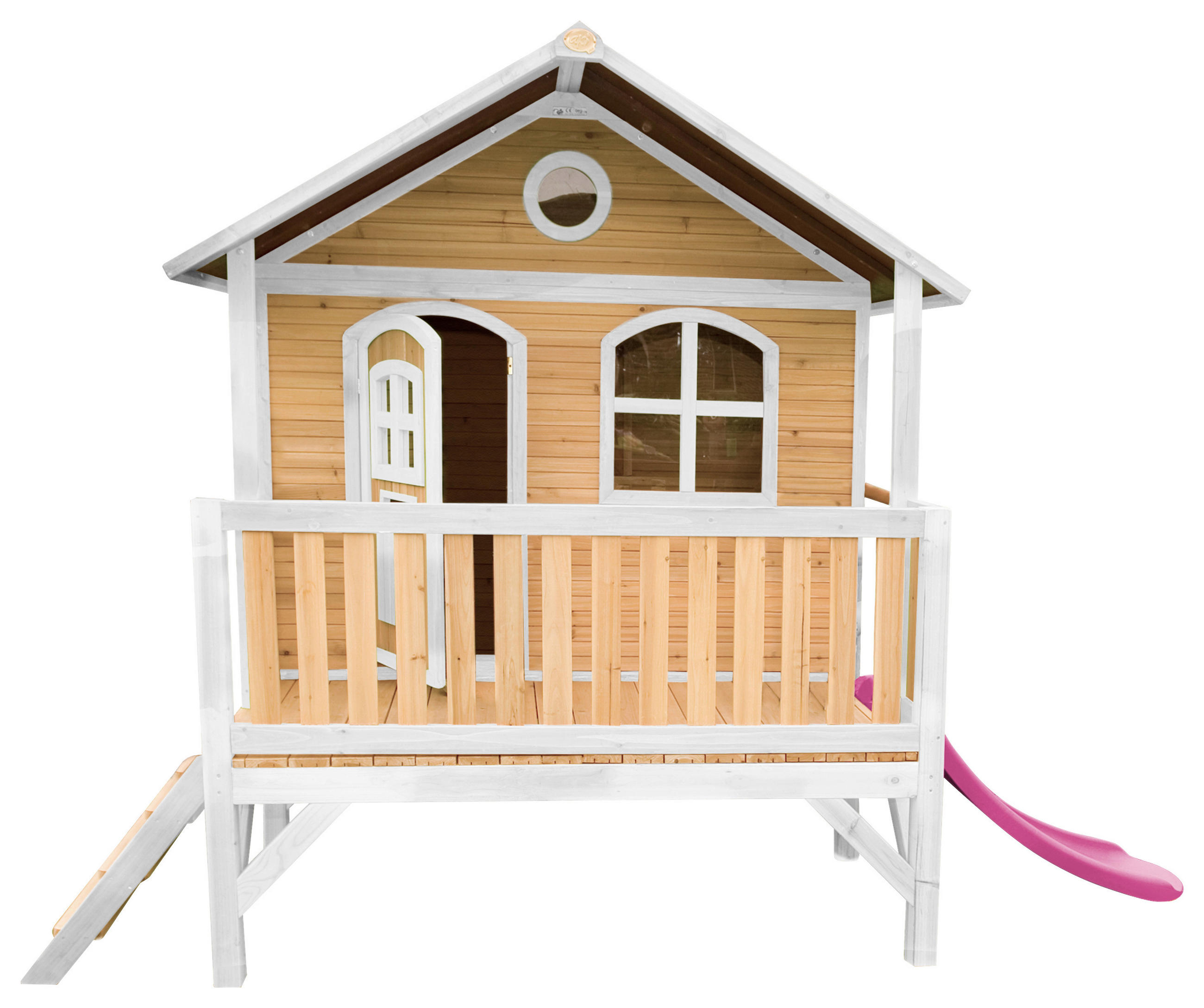 SPIELHAUS  - Lila/Rot, KONVENTIONELL, Holz/Kunststoff (349/233/212cm) - Ambia Garden