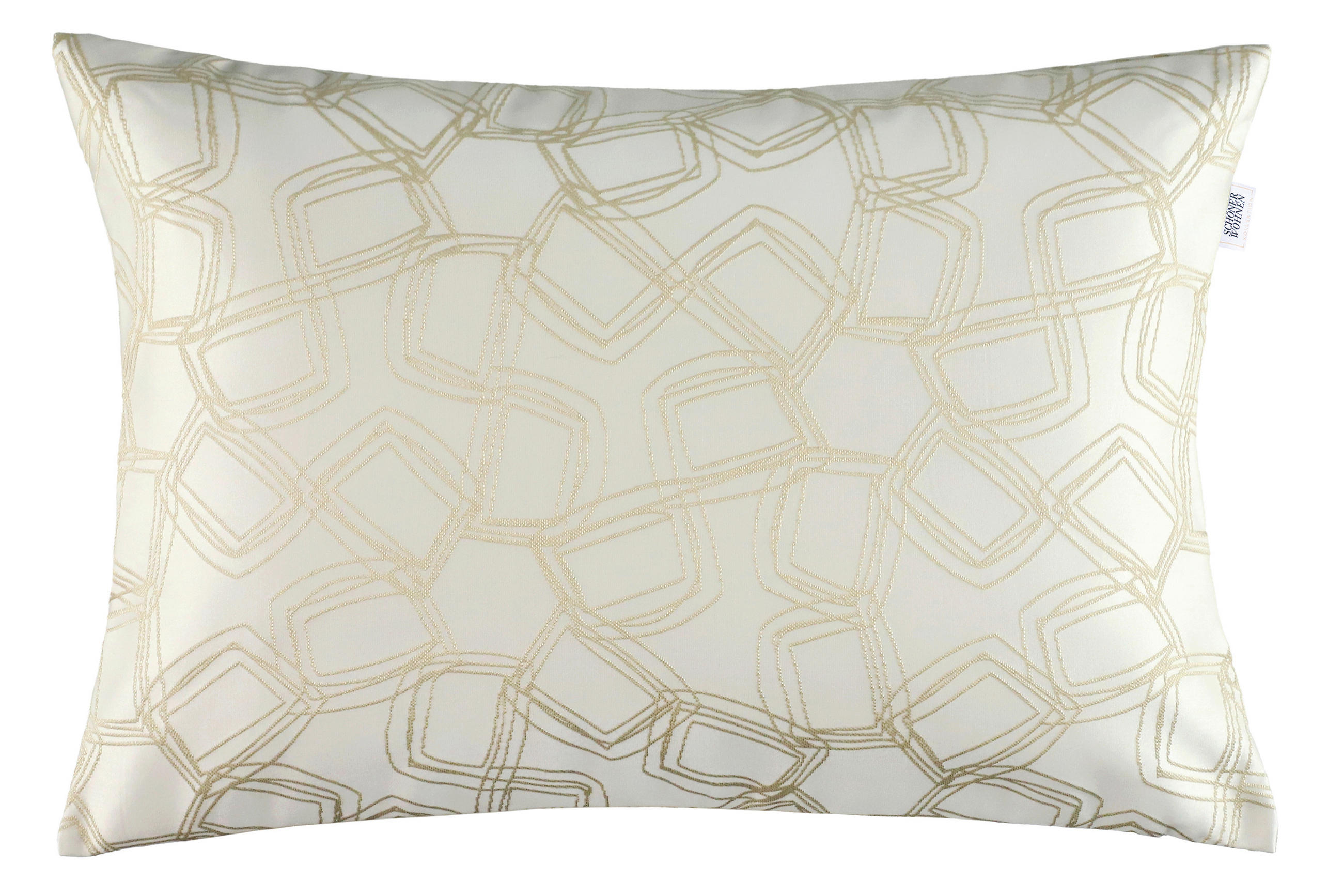 KISSENHÜLLE SW-Turn weiß 58/38 cm  - Creme/Weiß, Design, Kunststoff (58/38cm) - Schöner Wohnen