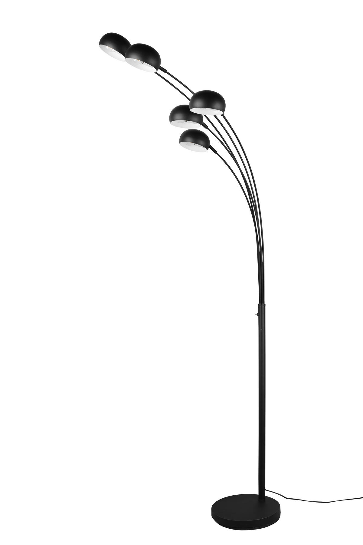 LED-STEHLEUCHTE Dito 70/210 cm   - Schwarz/Weiß, Design, Metall (70/210cm)