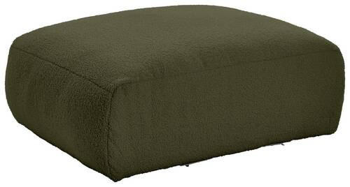 SOFAELEMENT BLOOM Flachgewebe, Teddystoff Olivgrün  - Olivgrün, Trend, Textil (82/45/122cm) - Livetastic