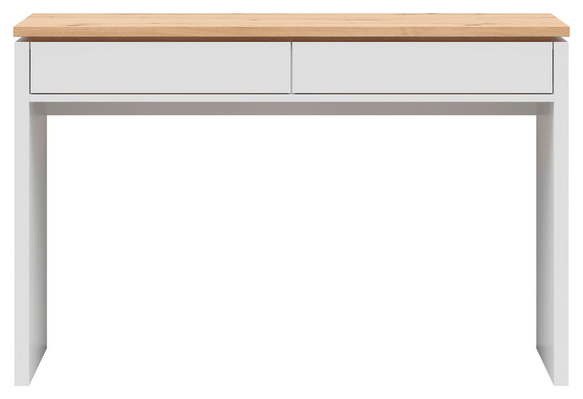 SCHMINKTISCH 120/42/78 cm, Weiß, Eiche Artisan  - Weiß/Eiche Artisan, MODERN, Holzwerkstoff (120/42/78cm) - Xora