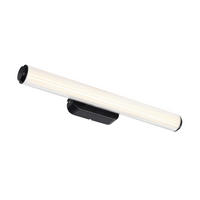 BADEZIMMER-WANDLEUCHTE Virelle 50/5,5/10 cm   - Schwarz, Design, Kunststoff (50/5,5/10cm) - Nordlux