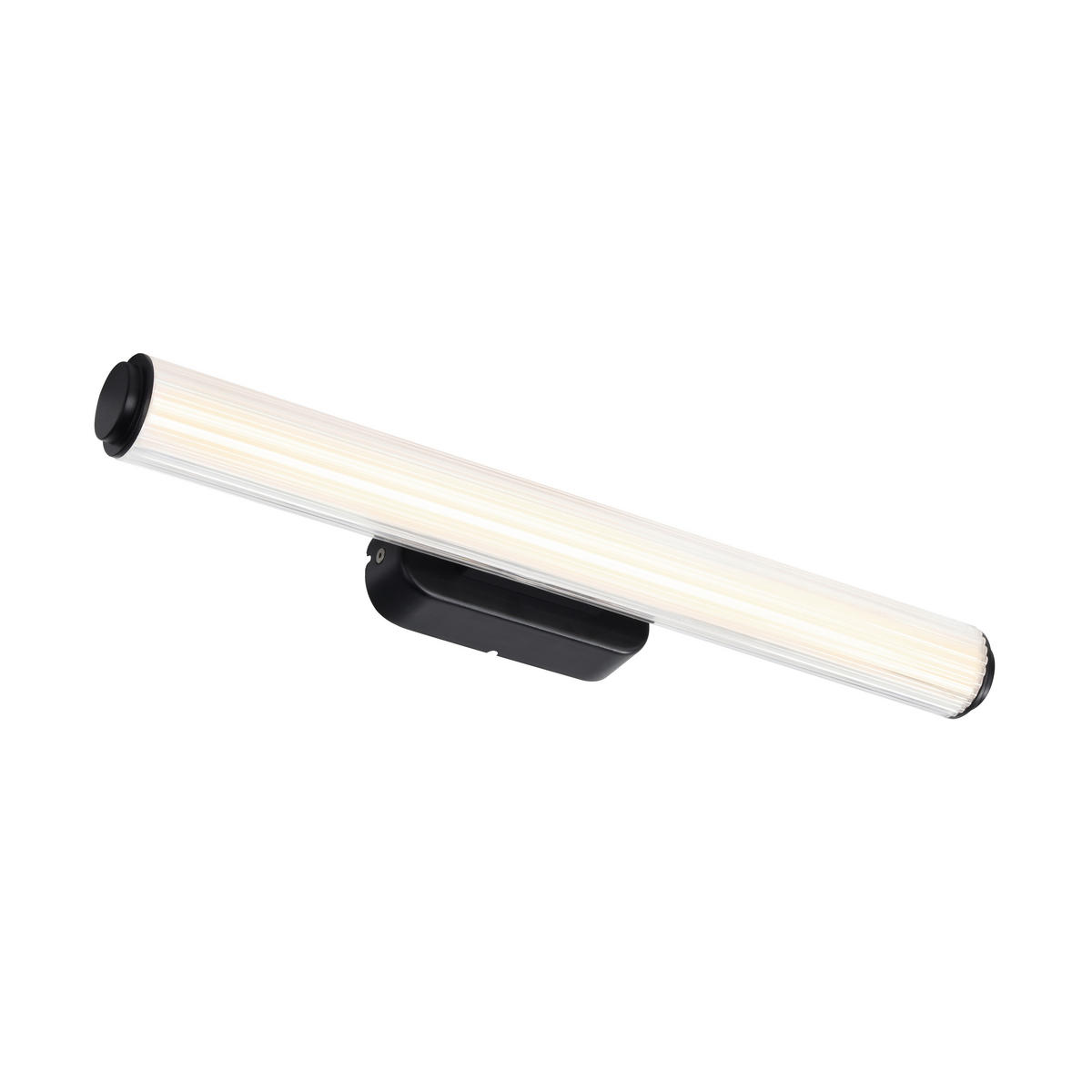 BADEZIMMER-WANDLEUCHTE Virelle 50/5,5/10 cm   - Schwarz, Design, Kunststoff (50/5,5/10cm) - Nordlux