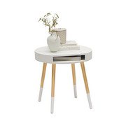 POMOĆNI STOLIĆ - boje bora/bijela, Design, drvni materijal/drvo (46/47cm) - Carryhome