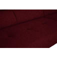 ECKSOFA in Chenille Rot  280/205 cm  - Rot/Schwarz, Design, Textil/Metall (280/205cm) - Xora