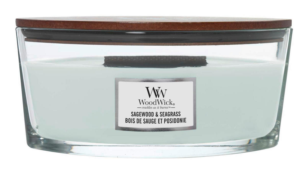 SVIJEĆA MIRISNA   - Basics, staklo/drvo (12/9/19cm) - WoodWick