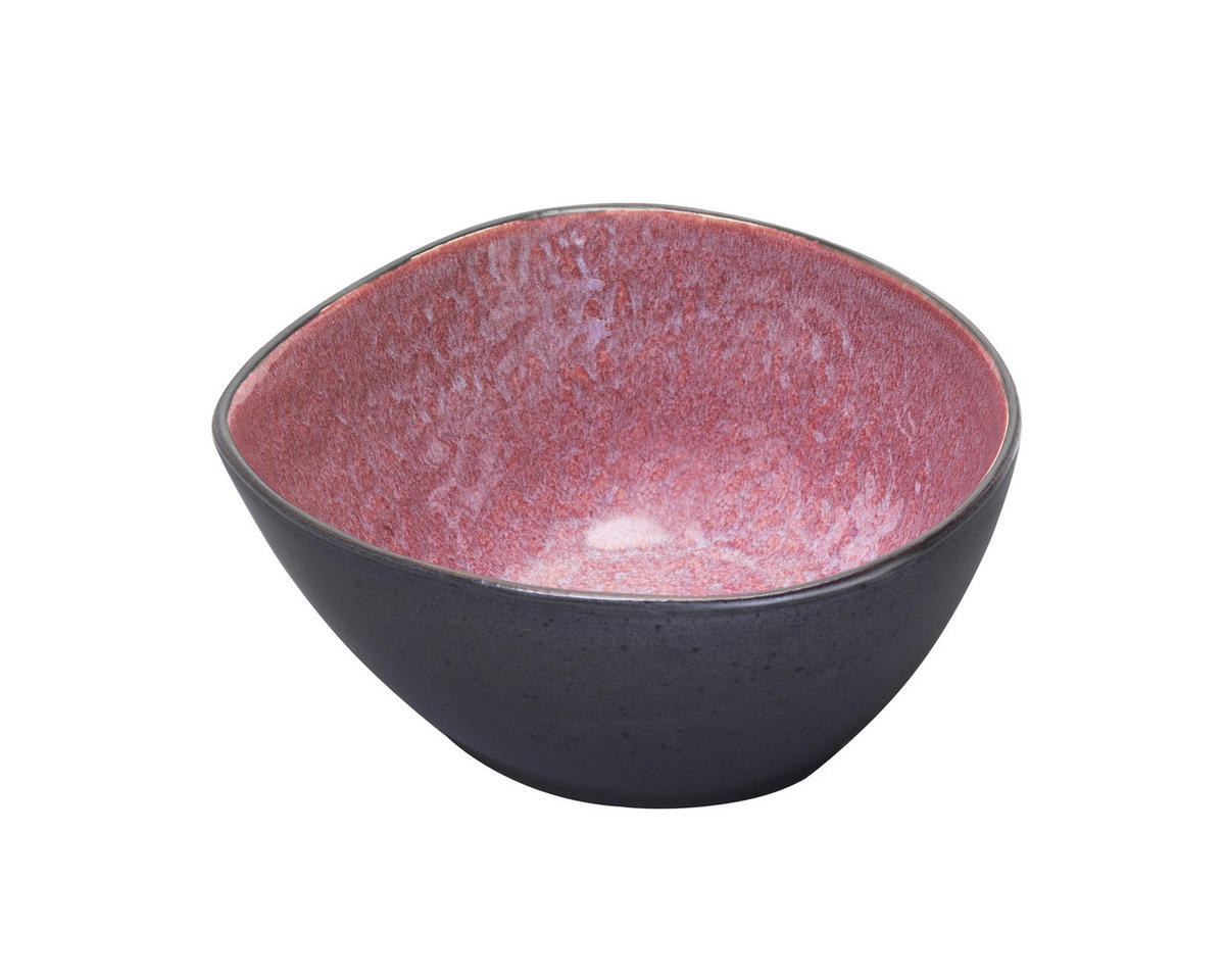 SCHALE SÖREN   - Violett/Schwarz, LIFESTYLE, Keramik (16,5/6,5/18cm) - Novel