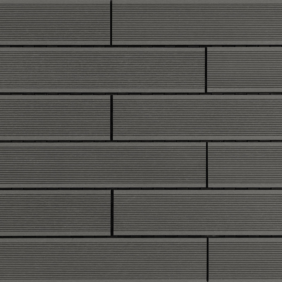 TERRASSENDIELE Grau 8 Stück  - Grau, Basics, Kunststoff (59,2/13,4/3,3cm) - Ambia Garden