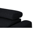 ECKSOFA in Chenille Anthrazit  205/280 cm  - Anthrazit/Schwarz, Design, Textil/Metall (205/280cm) - Xora