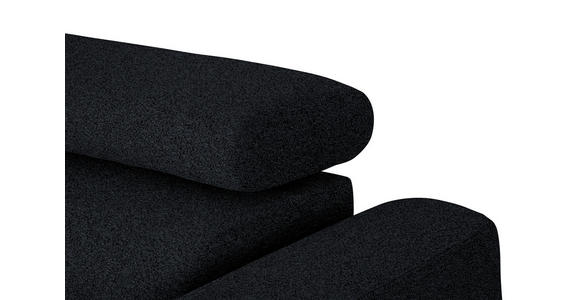ECKSOFA in Chenille Anthrazit 205/280 cm - Anthrazit/Schwarz, Design, Textil/Metall (205/280cm) - Xora