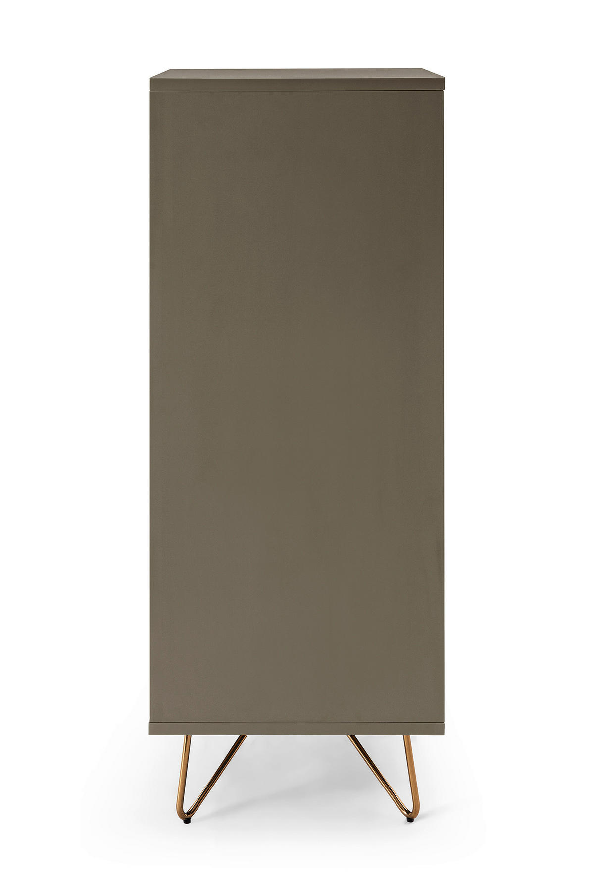 KOMMODE  in 45/110/40 cm  - Messingfarben/Grau, Design, Glas/Holzwerkstoff (45/110/40cm) - Livetastic