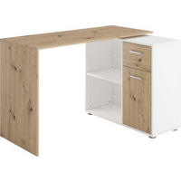 SCHREIBTISCHKOMBINATION Weiß, Eiche Artisan  - Eichefarben/Weiß, KONVENTIONELL, Holzwerkstoff (117/83/74cm) - MID.YOU