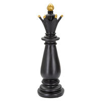 SKULPTUR - Goldfarben/Schwarz, Basics, Kunststoff (12.5/38.5/12.5cm)