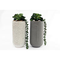 Ghiveci Pentru Plante  - alb/gri albastru, Basics, ceramică (12,0/30.0/12,0cm)