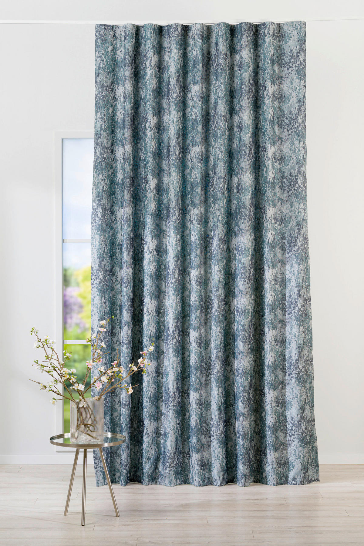 MATERIAL PERDELE șI DRAPERII black-out (nu permite trecerea luminii)  - turcoaz, Basics, textil (80/25/25cm)