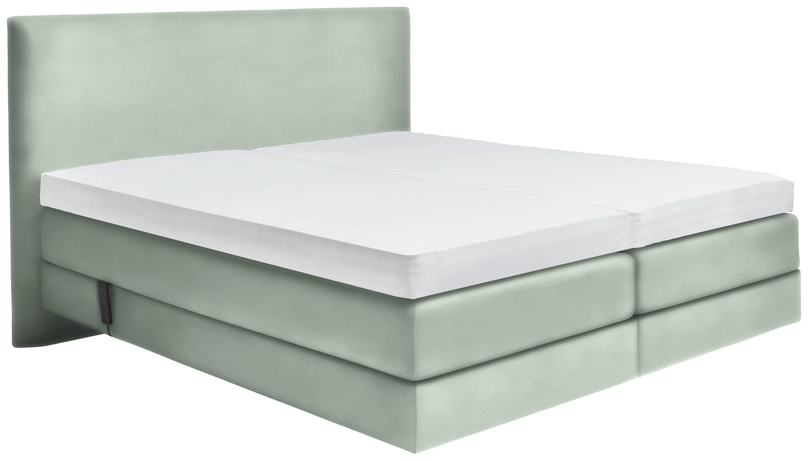 BOXSPRINGBETT 160/200 cm  in Jadegrün  - Jadegrün, KONVENTIONELL, Holz/Textil (160/200cm) - Dieter Knoll