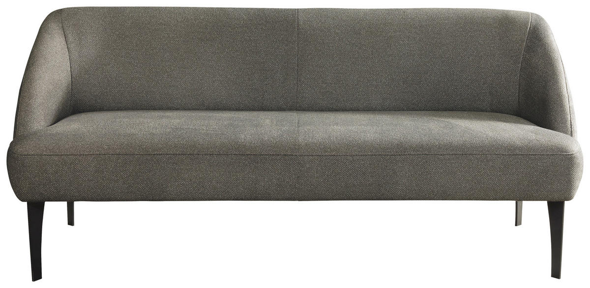 SITZBANK in Textil Dunkelgrün  - Dunkelgrün/Schwarz, Konventionell, Textil/Metall (177/85/72cm) - Moderano
