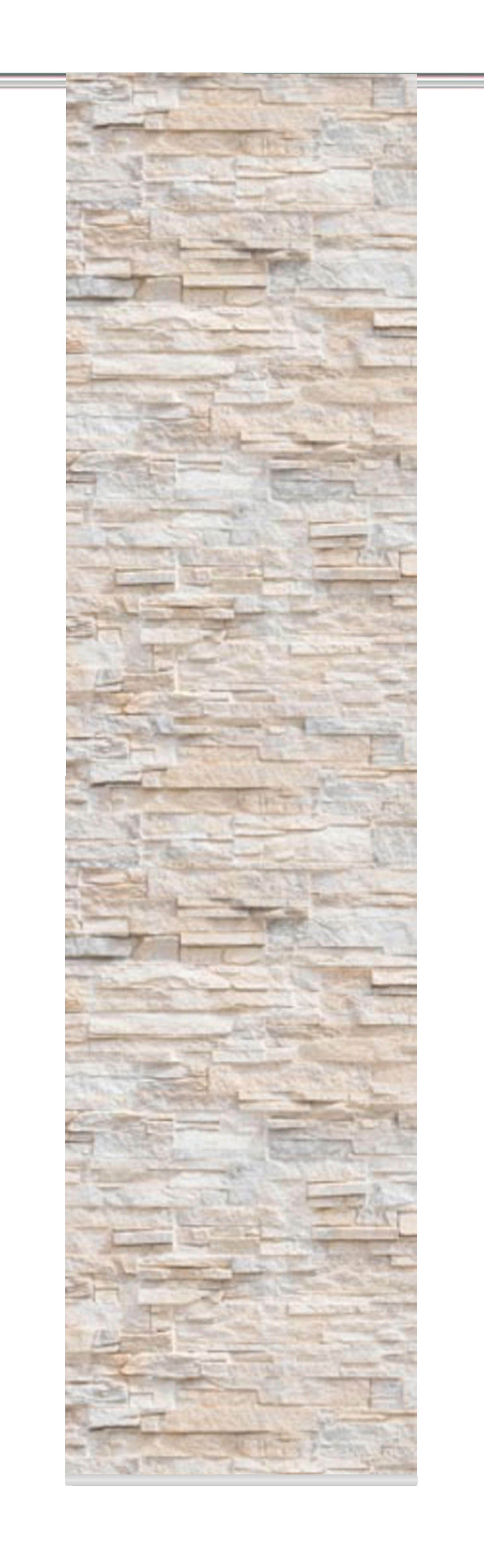 FLÄCHENVORHANG in Naturfarben blickdicht  - Naturfarben, Design, Textil (60/245cm)