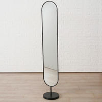 STOJACIE ZRKADLO, 30/172/30 cm  - čierna, Basics, kov/plast (30/172/30cm) - Boltze Home