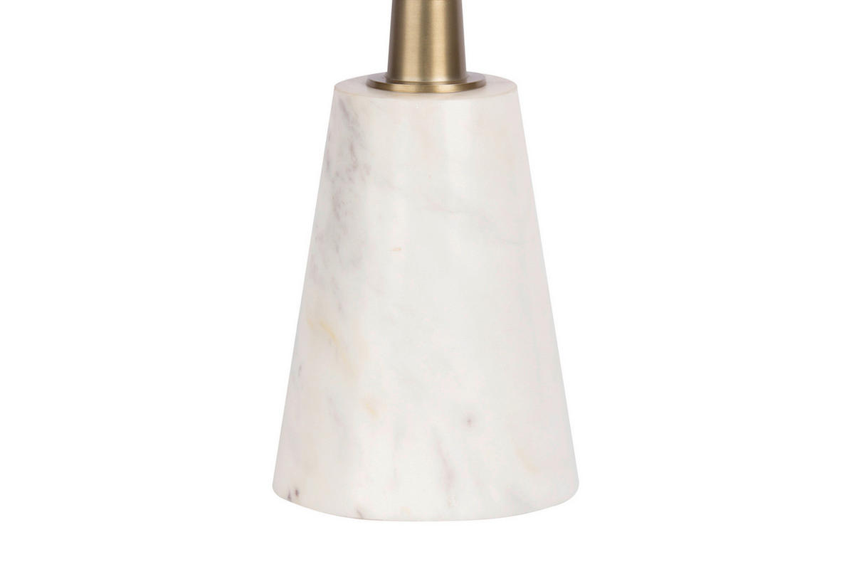 PRÍRUČNÝ STOLÍK, biela, zlatá - čierna/biela, Design, kov/kameň (38/51cm) - MID.YOU