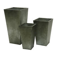 UKRASNA SAKSIJA  metal  - zelena, Osnovno, metal (25/25/55cm)