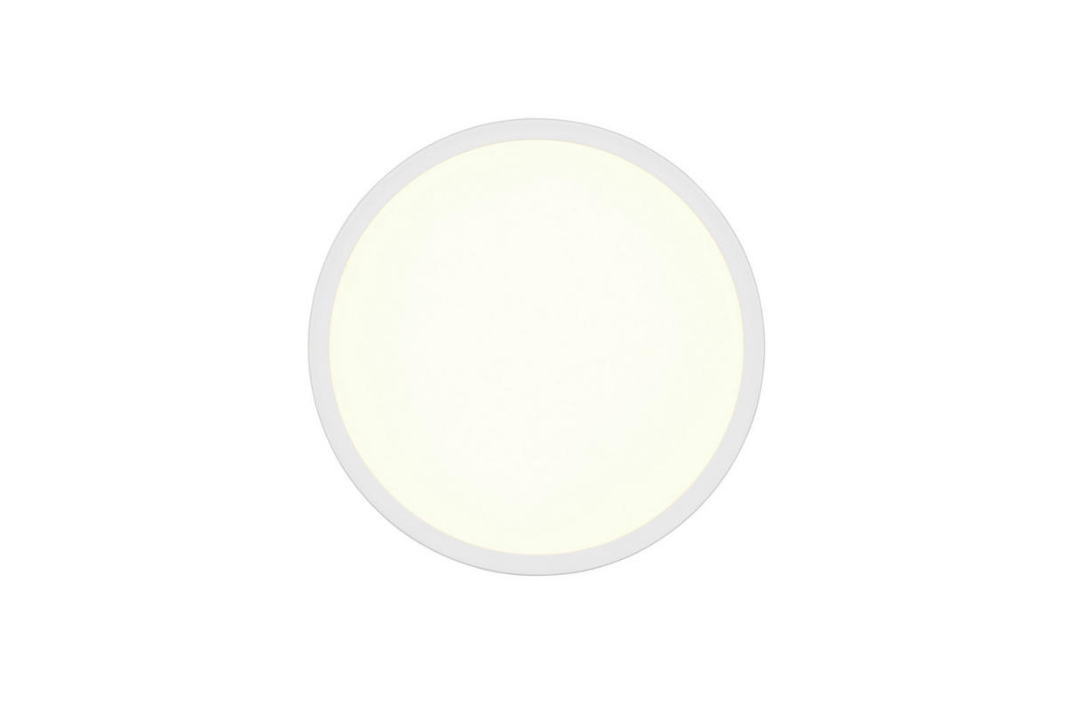LED-DECKENLEUCHTE     - Weiss, Basics, Kunststoff (29/3cm)