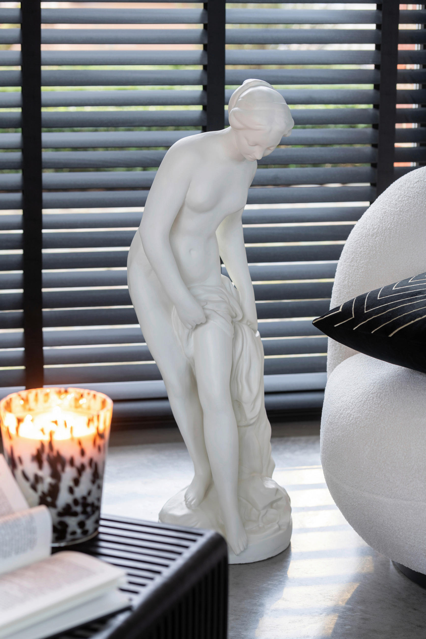 SKULPTUR - Weiss, Basics, Kunststoff (37/32/84cm)