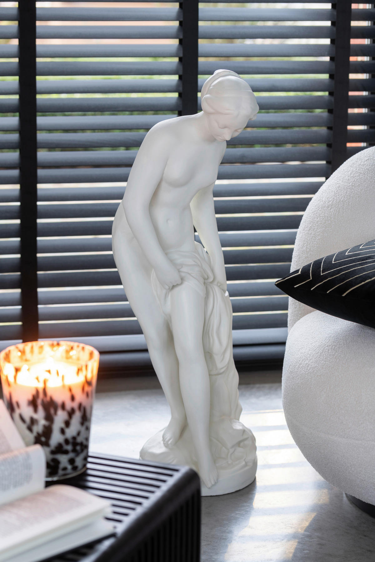 SKULPTUR - Weiss, Basics, Kunststoff (37/32/84cm)