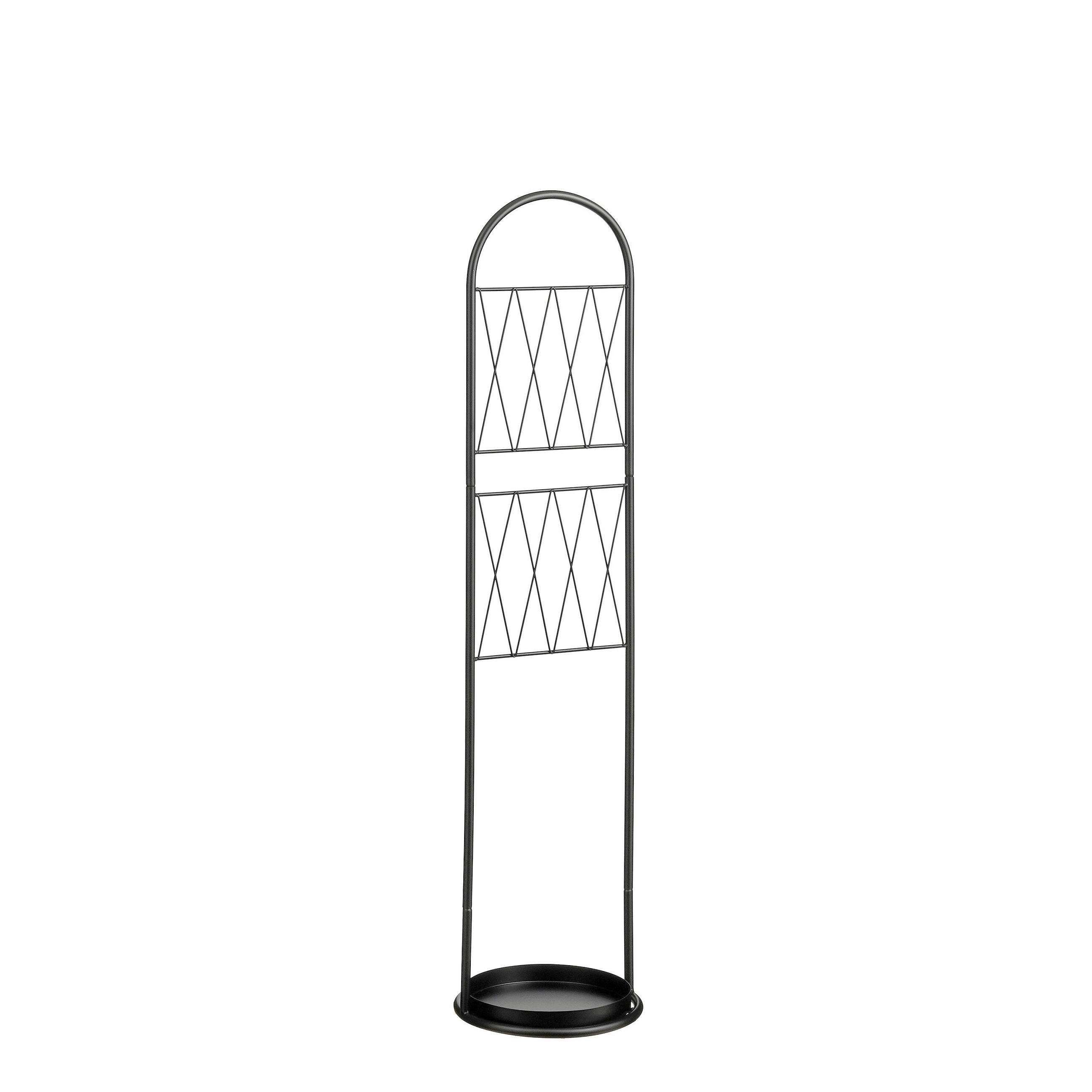 NÖVÉNYFUTTATÓ - fekete, Basics, fém (25/25/113cm)