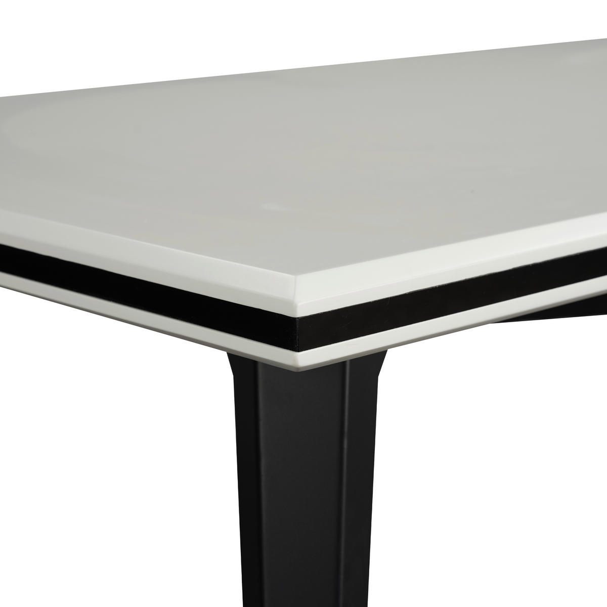 JEDÁLENSKÝ STÔL, čierna, biela, 180/90/76 cm - čierna/biela, Modern, kov/kompozitné drevo (180/90/76cm) - MID.YOU