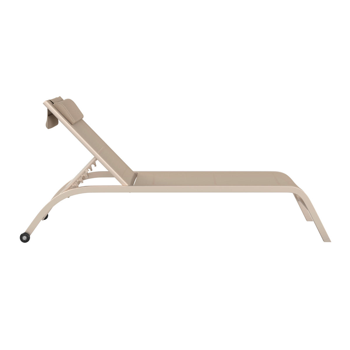 SONNENLIEGE 198/34/87/62 cm  - Creme, MODERN, Textil/Metall (198/34/87/62cm) - Ambia Garden