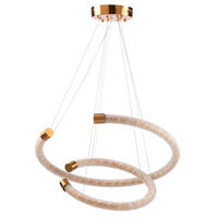 LED-HÄNGELEUCHTE 60/60/110 cm  - Goldfarben, Design, Glas/Metall (60/60/110cm)