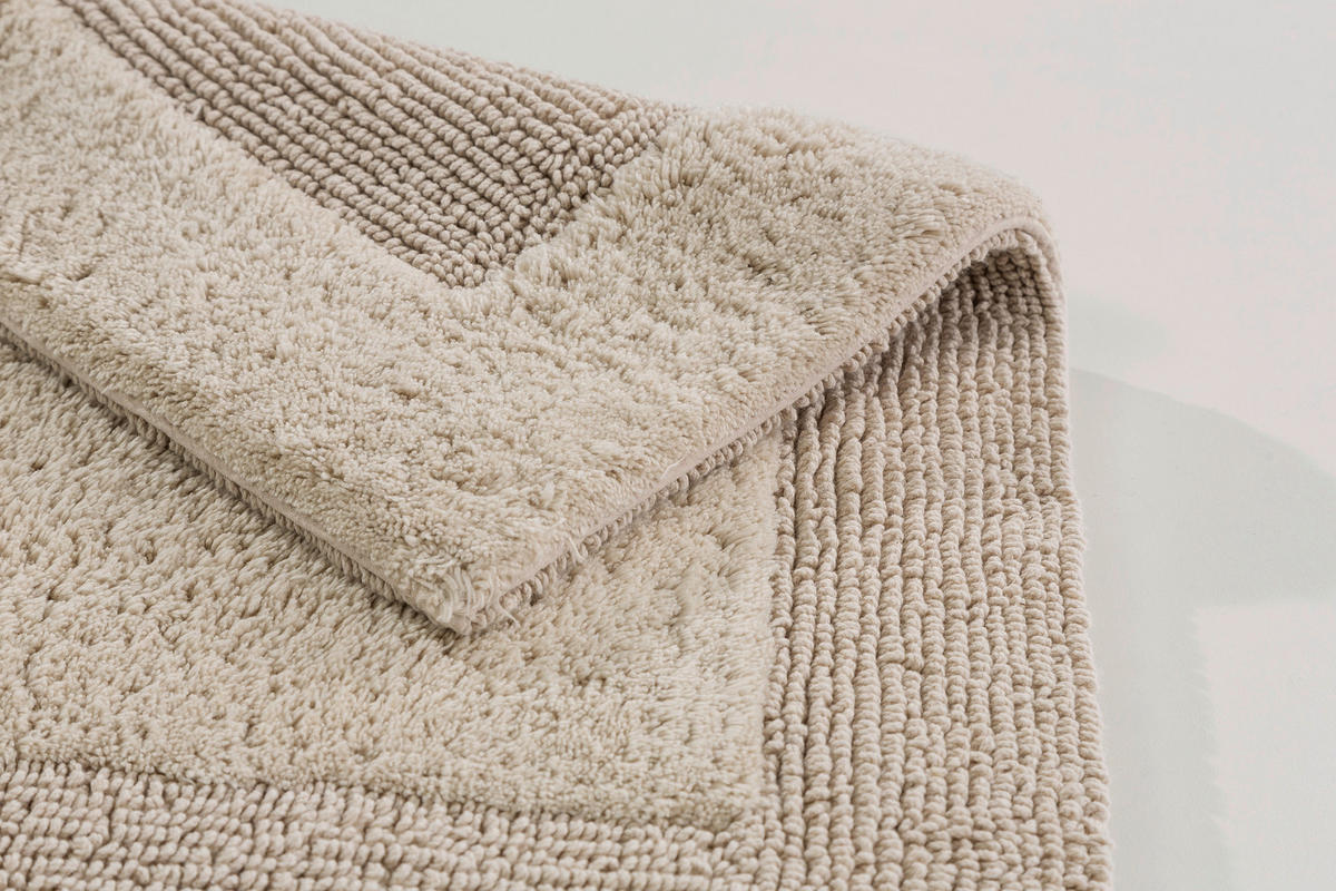 BADTEPPICH Bahamas Beige 67/110 cm  - Beige, Basics, Textil (67/110cm) - Schöner Wohnen