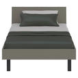 BETT 120/200 cm,  in Grau,  - Schwarz/Grau, Design, Metall (120/200cm) - Xora