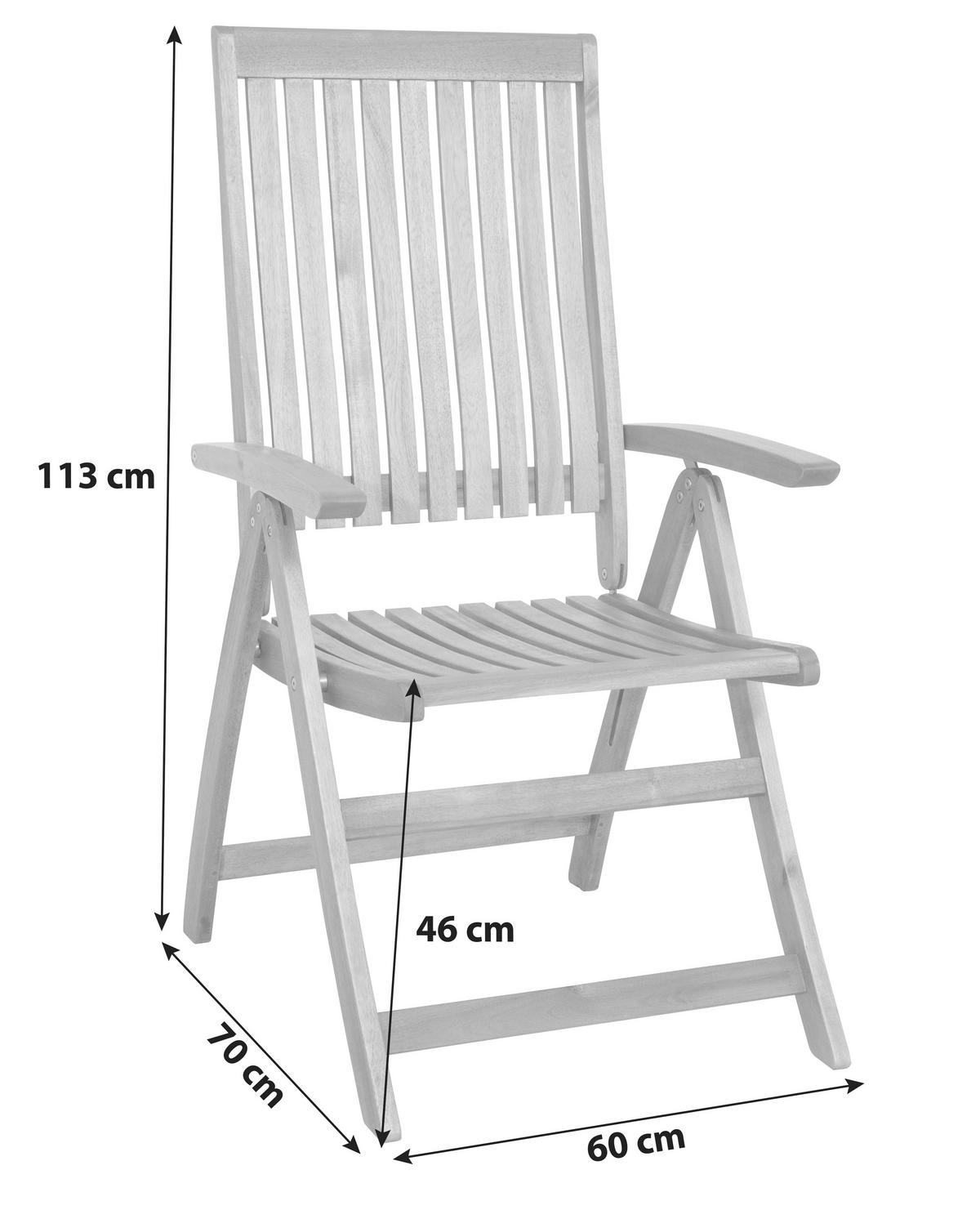 GARTENTISCHGRUPPE  - Akaziefarben, KONVENTIONELL, Holz - Siena Garden