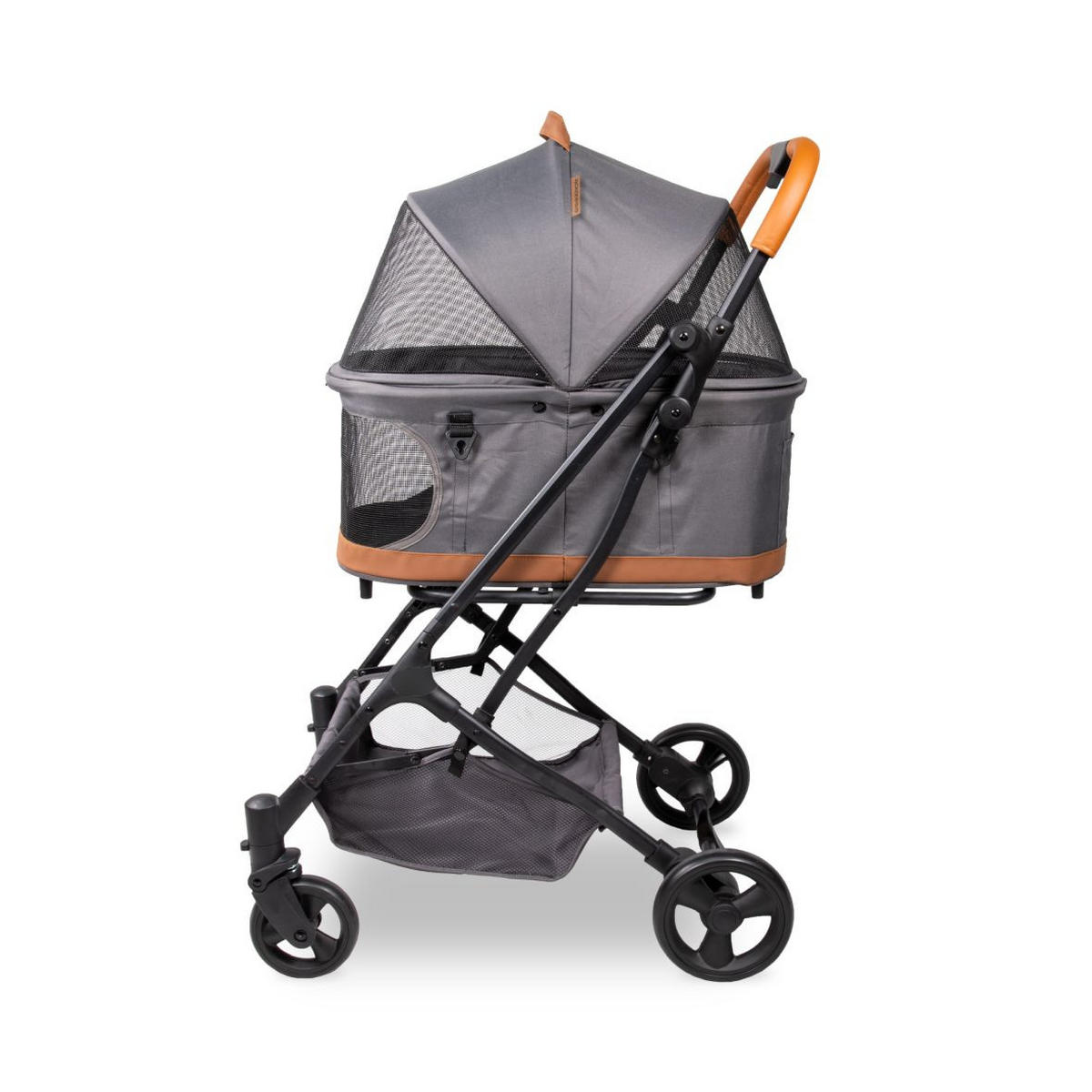 HUNDEBUGGY P2 Pet Stroller  - Schwarz/Grau, Basics, Textil/Metall (68/44/100cm) - WONDERFOLD
