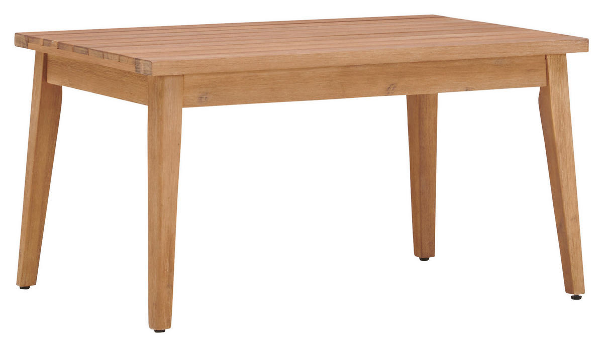 LOUNGEGARNITUR Akazie vollmassiv Aluminium  - Creme/Weiß, MODERN, Holz/Metall (85/55/45cm) - Ambia Garden