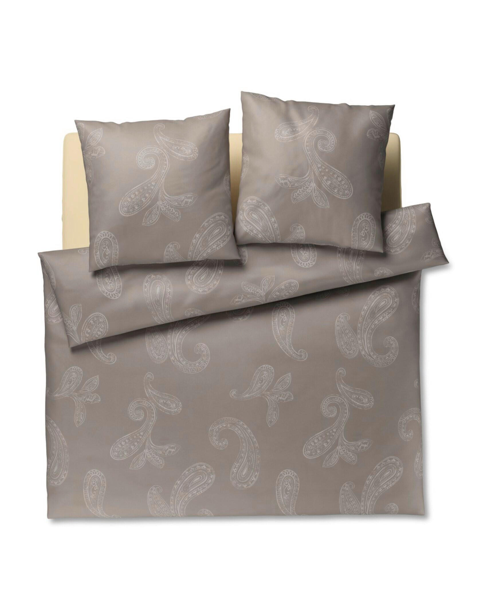 BETTWÄSCHE 3-teilig JOOP! PAISLEY Jersey 200/200 cm  - Taupe, Basics, Textil (200/200cm) - Joop!